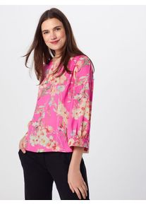 Essentiel Antwerp, Damen Bluse 'Saad boxy top', Pastellgelb / Pink