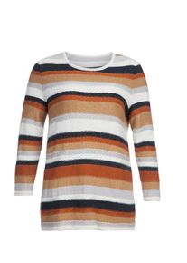 sheego Trend, Damen Longpullover, Braun