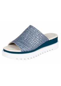 Gabor, Damen Pantolette, Blau / Weiß