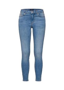 Pieces, Damen Jeans 'PCDELLY MW CROP SLIT SK LB108-BA/NOOS', Blue Denim