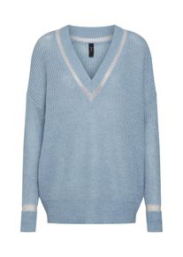 Y.A.S, Damen Pullover, Rauchblau / Silber