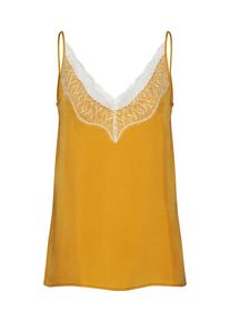Drykorn, Damen Camisole 'LETITIA', Gelb / Wei&szlig;