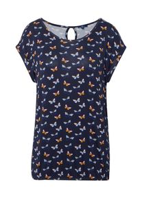 Tom Tailor, Damen T-Shirt, Navy / Mischfarben