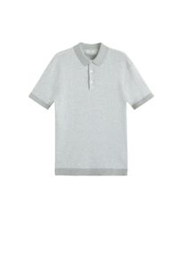 Mango Man, Herren Poloshirt 'Pixel', Hellgrau