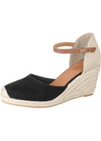 Pier One, Damen Sandaletten, Beige / Karamell / Schwarz