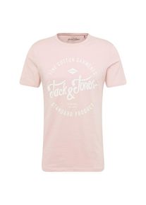 Jack & Jones JACK & JONES, Herren T-Shirt, Rosa / Weiß