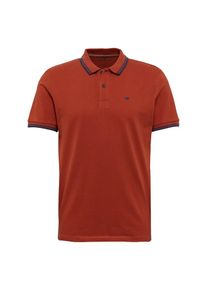 Tom Tailor, Herren Poloshirt, Blau / Orangerot