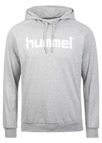 Hummel, Herren Kapuzenpullover, Grau / Weiß