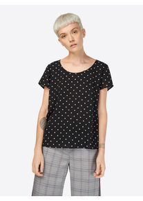 Only, Damen Bluse, Schwarz / Weiß