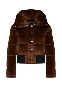 Missguided, Damen Jacke 'VELVET SHORT PADDED COAT', Bronze