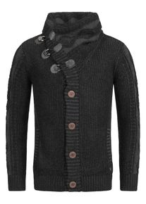 INDICODE JEANS, Herren Strickjacke 'Nicolai', Schwarz