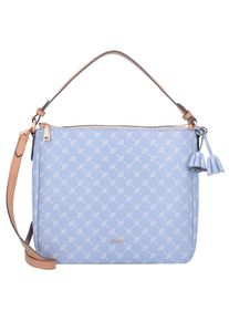 JOOP!, Damen Schultertasche 'Cortina Athina', Rauchblau / Hellbraun / Wei&szlig;