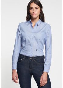 Seidensticker, Damen City-Bluse 'Schwarze Rose', Blau / Weiß