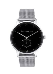 Kapten & Son Kapten & Son, Damen Armbanduhr 'Heritage Silver', Schwarz / Silber