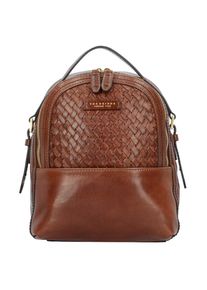 The Bridge, Damen City Rucksack 'Salinger' Leder 30 cm, Cognac