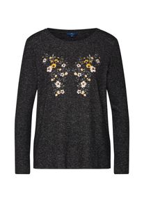 Tom Tailor, Damen Shirt, Mischfarben / Schwarzmeliert