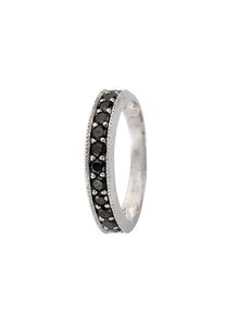 Firetti, Damen Ringset mit Zirkonia (4tlg.), Schwarz / Silber