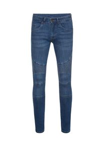 Urban Classics, Herren Slim Fit Biker Jeans, Blue Denim