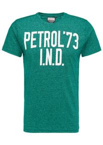 PETROL INDUSTRIES, Herren T-Shirt, Grasgrün / Weiß