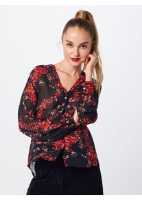 Love & Divine Love & Divine, Damen Bluse 'Love185-1', Rot / Schwarz