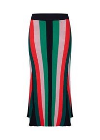 armedangels, Damen Rock 'AADINA MULTI STRIPES', Grün / Rot / Schwarz