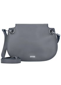 Bree, Damen 'Cordoba 6' Umhängetasche Leder 22 cm, Dunkelgrau