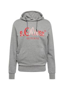 s.Oliver RED LABEL, Herren Sweatshirt, Grau / Rot