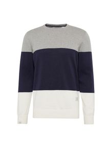 O`Neill O'NEILL, Herren Pullover 'LM CREW', Dunkelblau / Grau / Weiß