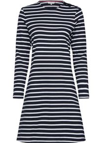 Tommy Hilfiger, Damen Kleid 'Kristie', Nachtblau / Weiß