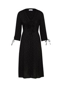 EDITED, Damen Kleid 'Felicia', Grün / Schwarz