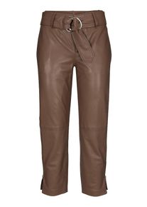 Heine, Damen Lederhose, Braun