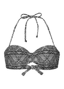 O`Neill O'NEILL, Damen Bikinitop 'PW MOLDED WIRE BANDEAU TOP', Anthrazit / Wei&szlig;