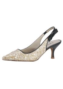 Heine, Damen Slingpumps, Champagner