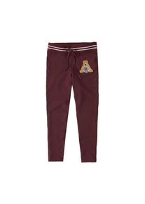 Abercrombie & Fitch Abercrombie & Fitch, Damen Hose 'BTS18-LOGO FLEGGING', Burgunder