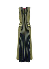 Hugo, Damen Kleid 'Silbiana', Blau / Gelb