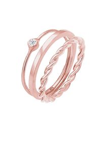 Elli, Damen Ring Set, Rosegold