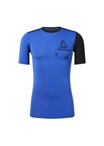 Reebok, Herren Funktionsshirt, Blau / Schwarz