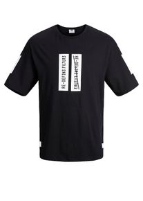 Jack & Jones JACK & JONES, Herren T-Shirt, Schwarz / Weiß