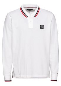 Tommy Hilfiger, Herren Poloshirt 'SOLID TEXTURE BADGE', Weiß
