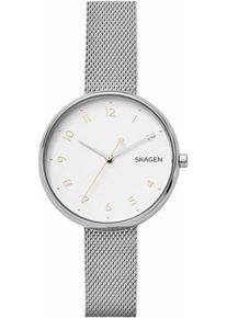 Skagen, Damen Uhr 'SKW2623', Silber / Wei&szlig;