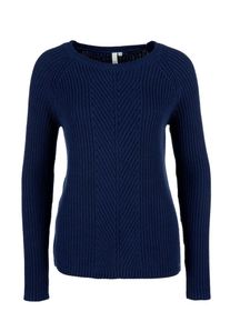 Q/S Designed By, Damen Pullover, Dunkelblau