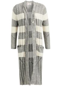 Khujo, Damen Strickjacke 'JAMKA', Graumeliert / Wollwei&szlig;