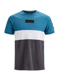 Jack & Jones JACK & JONES, Herren T-Shirt, Himmelblau / Basaltgrau / Wei&szlig;
