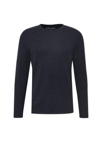Review, Herren Shirt 'LS WAFFLE', Navy