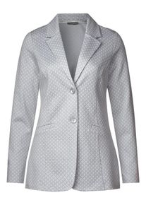 Street One, Damen Blazer 'Oriana', Grau / Wei&szlig;