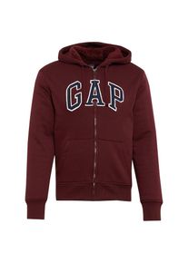 GAP, Herren Sweatjacke 'SHERPA LOGO', Weinrot