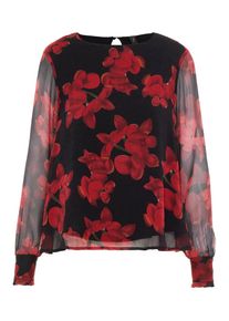 Y.A.S, Damen Bluse, Rot / Schwarz