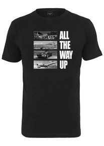 Mister Tee, Herren Shirt 'All The Way Up Stairway', Schwarz / Weiß
