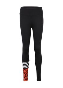 Hey Honey, Damen Leggings, Orange / Schwarz / Weiß