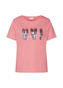 Vila, Damen Shirt 'VISPRINKLE S/S T-SHIRT', Altrosa